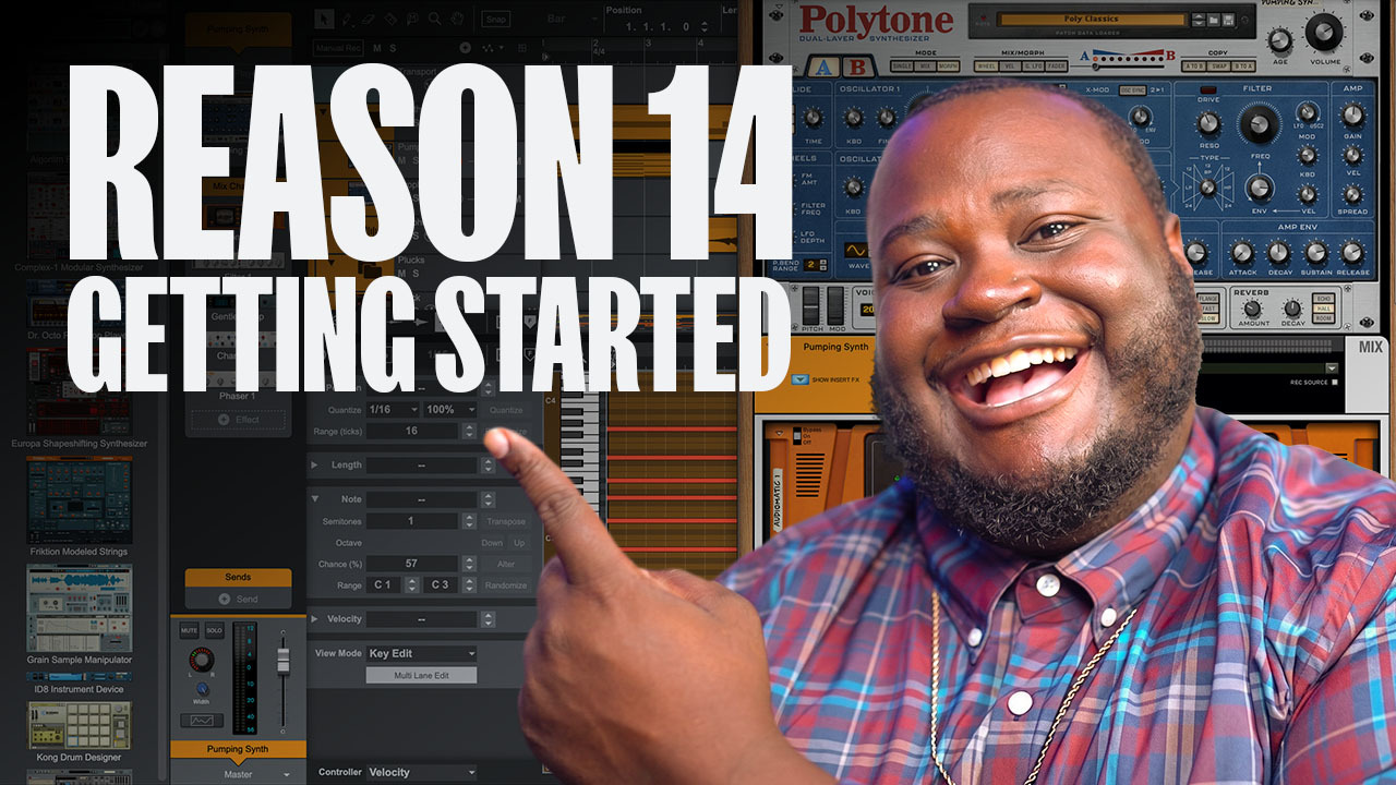 Cover Image for Getting Started in Reason 14: Walkthrough Tutorial