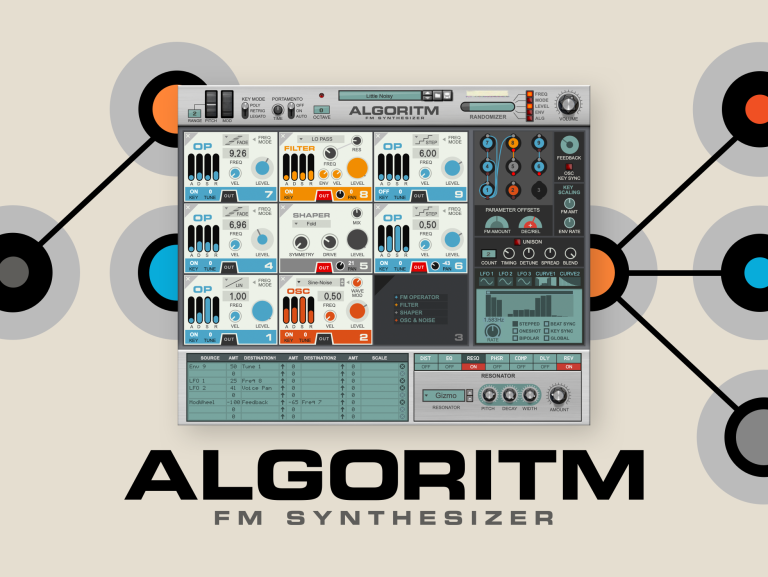 Cover Image for Reason Studios releases Algoritm FM Synthesizer: “Create the new iconic sounds of the 20s”